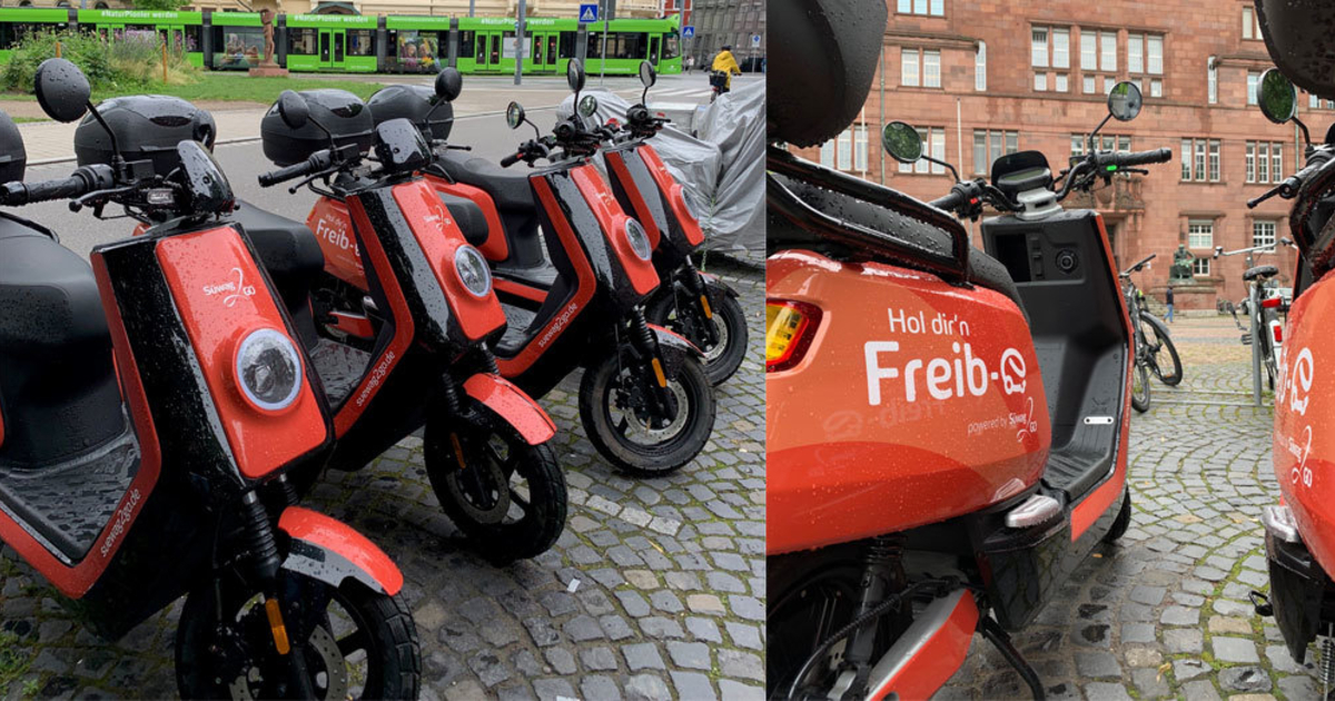 Elektroroller „Freib-e“ in Freiburg