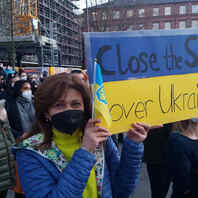 Ukraine, Demo, Demonstration, Protest, Freiburg, Platz der Alten Synagoge, Frieden, Fridays For Future, Krieg