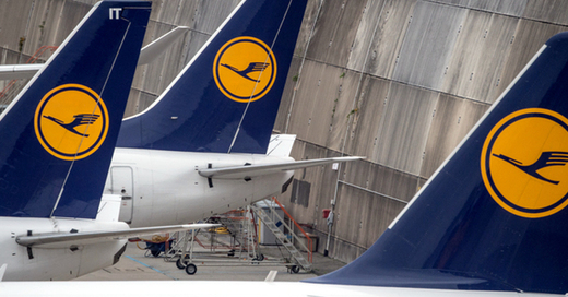Lufthansa, Flugzeug, © Boris Roessler - dpa
