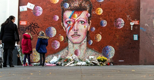 David Bowie, Graffiti, © Wolfram Kastl - dpa