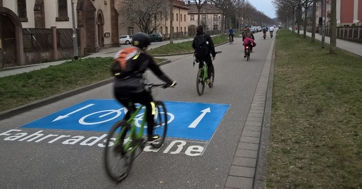 Fahrrad, Schnellweg, Fahrradstraße, Freiburg, © Stadt Freiburg