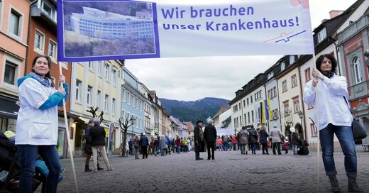 Protest, Bruder-Klaus-Krankenhaus, Waldkirch, © baden.fm