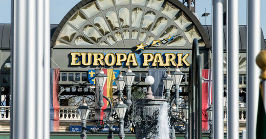 Europa-Park, Rust, Haupteingang, © Patrick Seeger - dpa (Symbolbild)