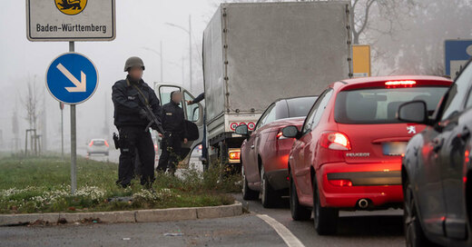 Grenzkontrolle, Kehl, Straßburg, Terror, Polizei, © Sebastian Gollnow - dpa
