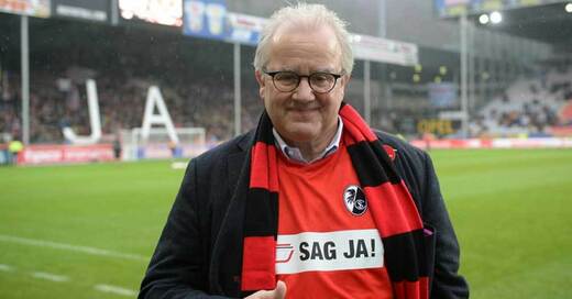 Fritz Keller, SC Freiburg, Präsident, Stadion, © Patrick Seeger - dpa