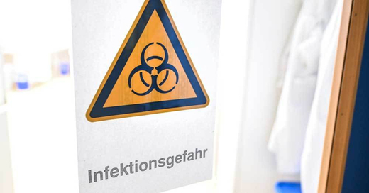 Infektionsgefahr, Virus, Erreger, Ansteckung, Labor, © Felix Kästle - dpa (Symbolbild)