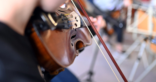 Geige, Violine, Musikschule, Unterricht, © Uli Deck - dpa (Symbolbild)