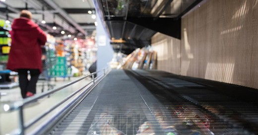 Hamsterkäufe, leere Regale, Supermarkt, © Tom Weller - dpa