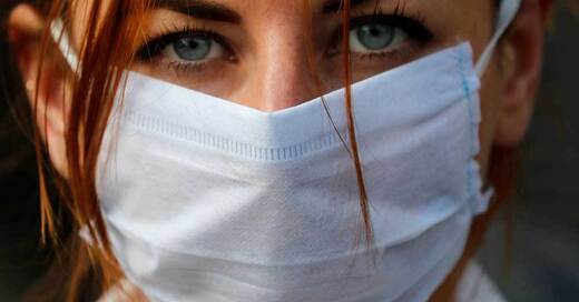 Mundschutz, Atemschutzmaske, Coronavirus, Pandemie, © Frank Augstein - AP / dpa (Symbolbild)