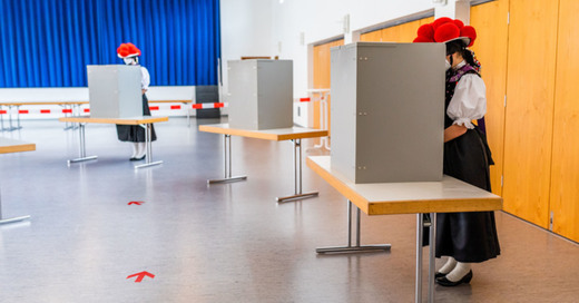 Bollenhut, Gutach, Landtagswahl, Wahllokal, Schwarzwald, Tracht, © Philipp von Ditfurth - dpa