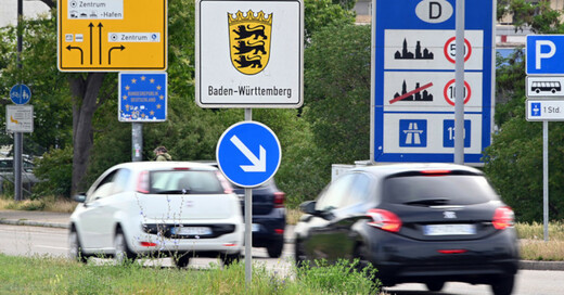 Kehl, Grenzübergang, Grenze, Verkehr, Straßburg, Frankreich, Elsass, © Uli Deck - dpa (Symbolbild)