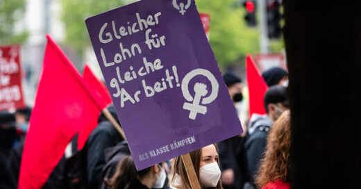 Tag der Arbeit, 1. Mai, Demonstration, Gewerkschaft, DGB, Gender Pay Gap, © Christoph Schmidt - dpa