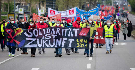 Tag der Arbeit, Stuttgart, DGB, Gewerkschaft, Demonstration, © Christopher Schmidt - dpa