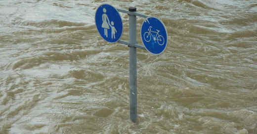 Hochwasser, Überflutung, Überschwemmung, Unwetter, Wassermassen, Fluss, © Pixabay (Symbolbild)