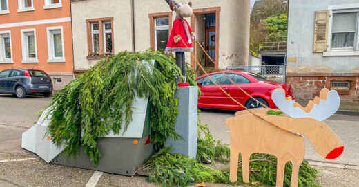 Blitzer, Radarfalle, Weihnachten, Lahr, Weihnachtsfrieden, Rentiere, © Marco Dürr - Einsatz-Report24 / dpa