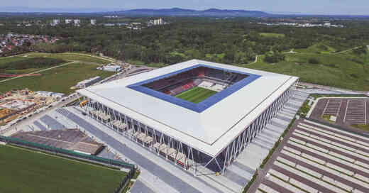 Europa-Park-Stadion, Stadion, Fußballstadion, Luftaufnahme, SC Freiburg, © badenova (Archivbild)