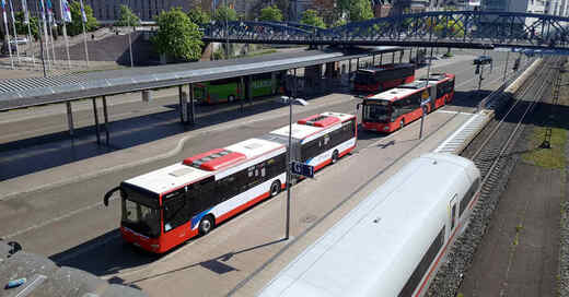Zentraler Omnibus Bahnhof, ZOB, Bus, Omnibus, Linienbus, Südbadenbus, Freiburg, Hauptbahnhof, © baden.fm (Archivbild)