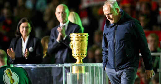 Christian Streich, DFB-Pokal, SC Freiburg, Niederlage, Finale, © Robert Michael - dpa