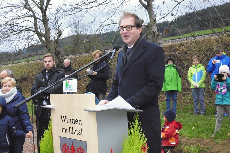 Alexander Dobrindt, Bundesverkehrsminister, Spatenstich, Winden, © baden.fm