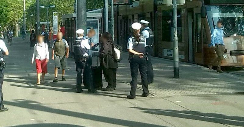 Polizei, Kontrolle, Straßenbahn, Freiburg, © baden.fm-Hörerfoto