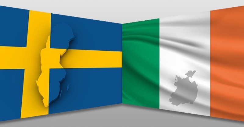 Flagge Schweden Irland