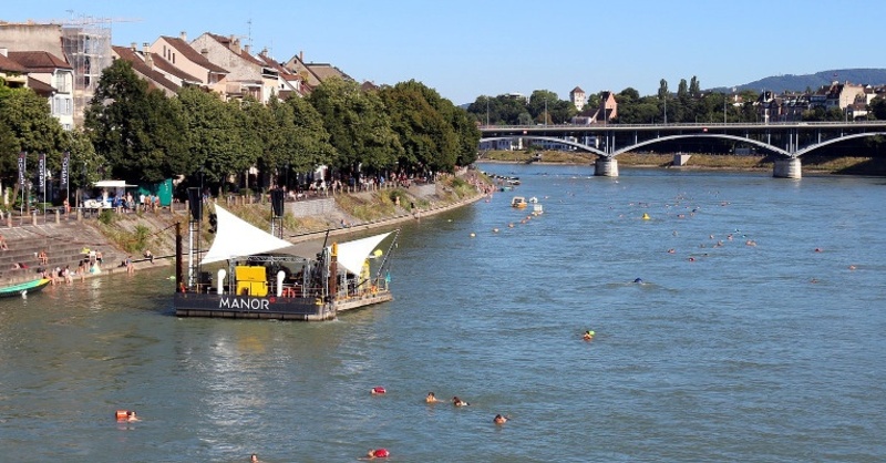 Rhein, Schwimmen, Basel, © Pixabay