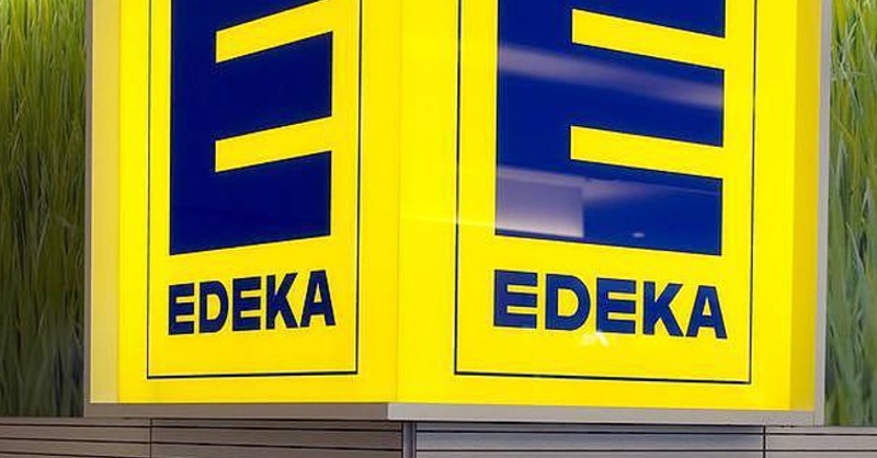 Edeka, Supermarkt, Logo, © Christian Charisius - dpa