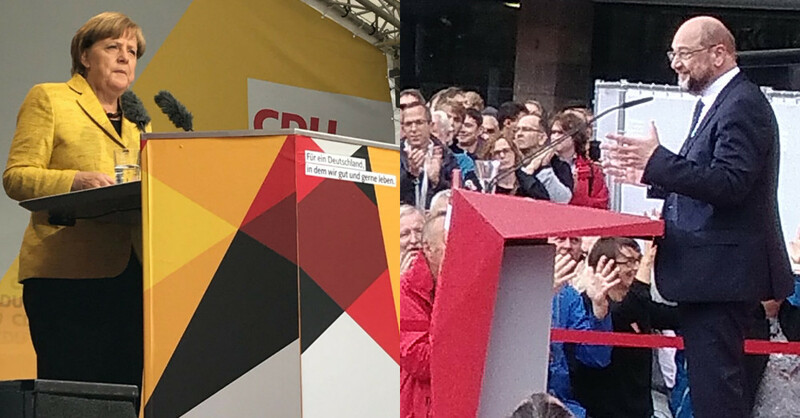 Martin Schulz, Angela Merkel, SPD, CDU, Freiburg, © baden.fm