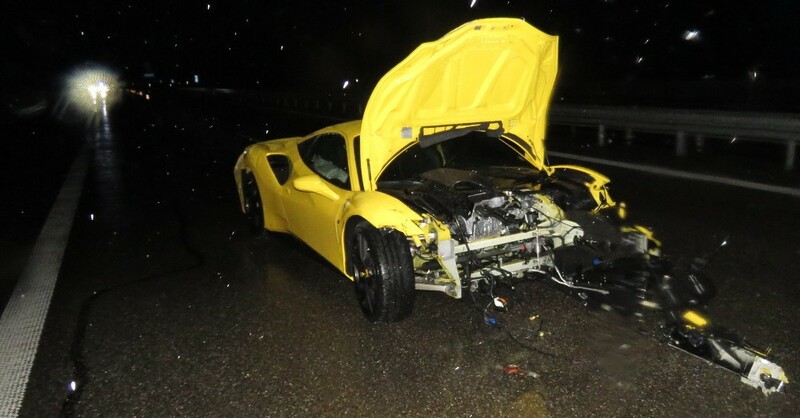Ferrari, Unfall, A5, © Polizeipräsidium Freiburg