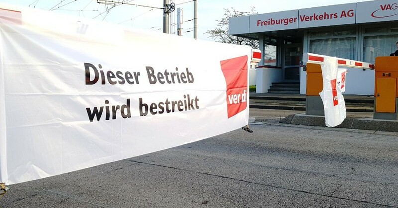 Ver.di, Warnstreik, VAG, Freiburger Verkehrs AG, © baden.fm