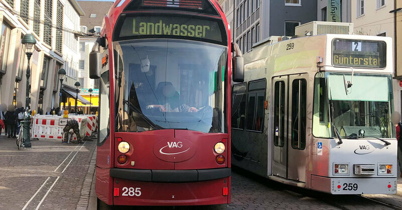 VAG, Freiburg, Straßenbahn, Linie 1, © baden.fm (Symbolbild)