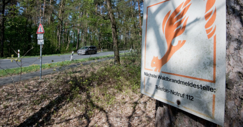 Waldbrand, Warnung, © Julian Stratenschulte - dpa (Symbolbild)