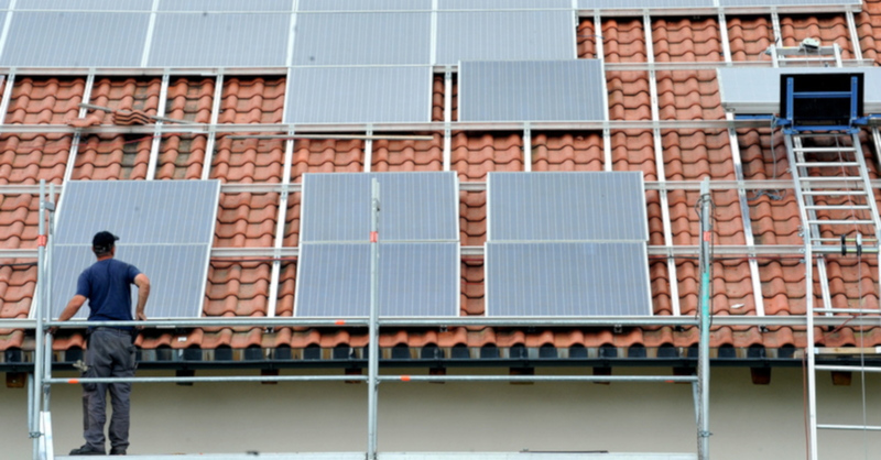 Solaranlage, Photovoltaik, © Rolf Haid - dpa (Symbolbild)