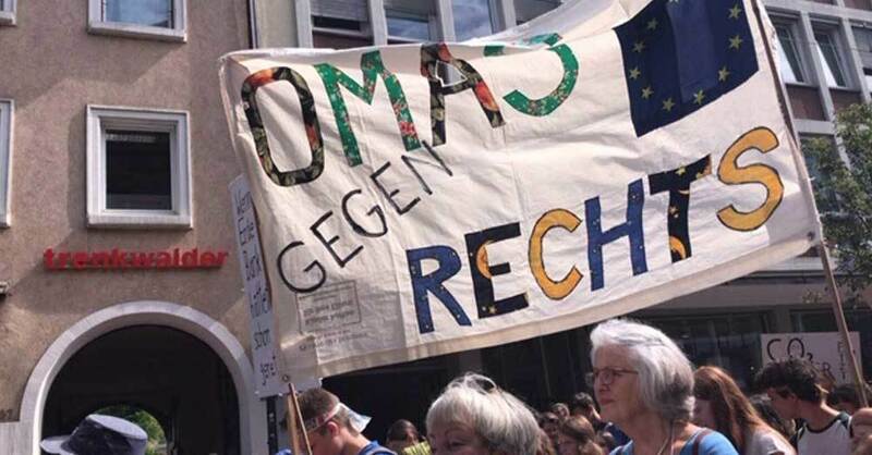 Omas gegen Rechts, Freiburg, Demo, Fridays For Future, © Omas gegen Rechts Freiburg