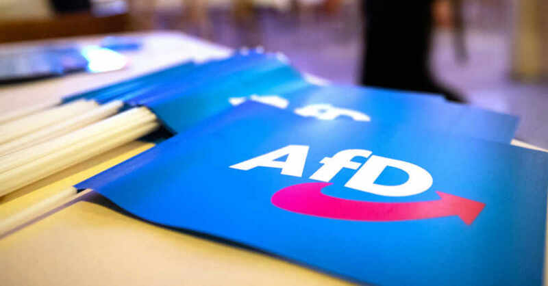 AfD, Alternative für Deutschland, Bundesparteitag, Fahne, © Daniel Karmann - dpa (Symbolbild)