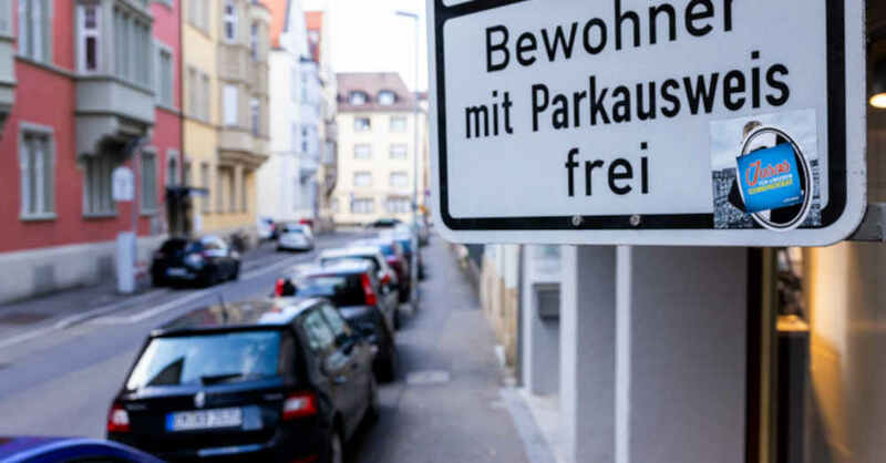 Anwohnerparken, Anwohner, Parkausweis, Parkplatz, Freiburg, © Philipp von Ditfurth - dpa