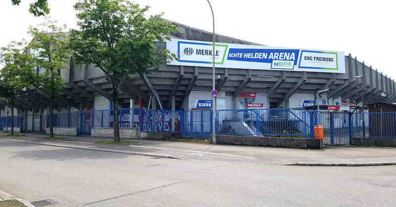 Echte-Helden-Arena, Franz-Siegel-Halle, EHC Freiburg, Wölfe, Eisstadion, Eishockey, Eishalle, © baden.fm (Archivbild)