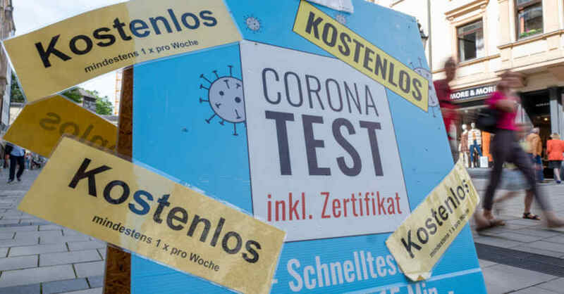 Coronavirus, Coronatest, Antigen-Schnelltest, Testzentrum, Pandemie, © Peter Kneffel - dpa