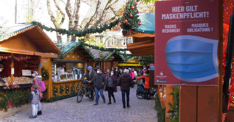 Freiburger Weihnachtsmarkt, Weihnachtsmarkt, Freiburg, Maskenpflicht, Coronaregeln, © baden.fm (Archivbild)
