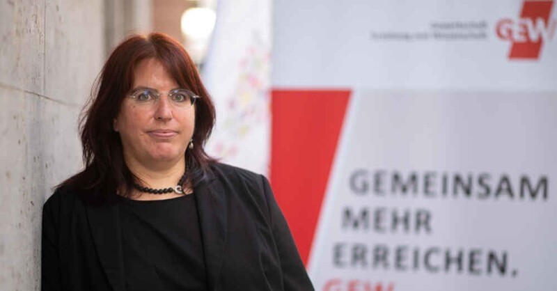 Monika Stein, Gewerkschaft, Erziehung, Wissenschaft, Landesvorsitzende, © Sebastian Gollnow - dpa (Symbolbild)