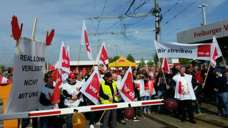 Streik, VAG, verdi, Bus, Bahn, Rente; Rente,, © baden.fm