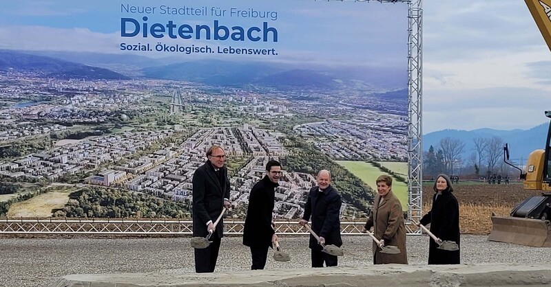 Dietenbach, Spatenstich, Olaf Scholz, Martin Horn, Martin Haag, © baden.fm