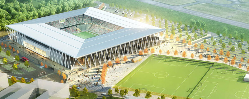 SC Stadion, neues Stadion, Wolfswinkel, SC Freiburg, Stadion, Bauplan, © HPP Architekten/WillMore
