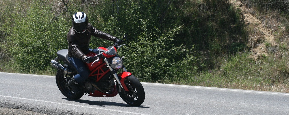 Motorrad, Fahrer, Helm