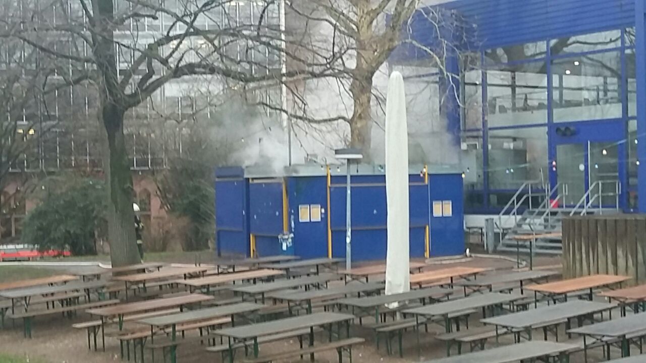 Feuer in der Mensa Freiburg Rempartstraße
